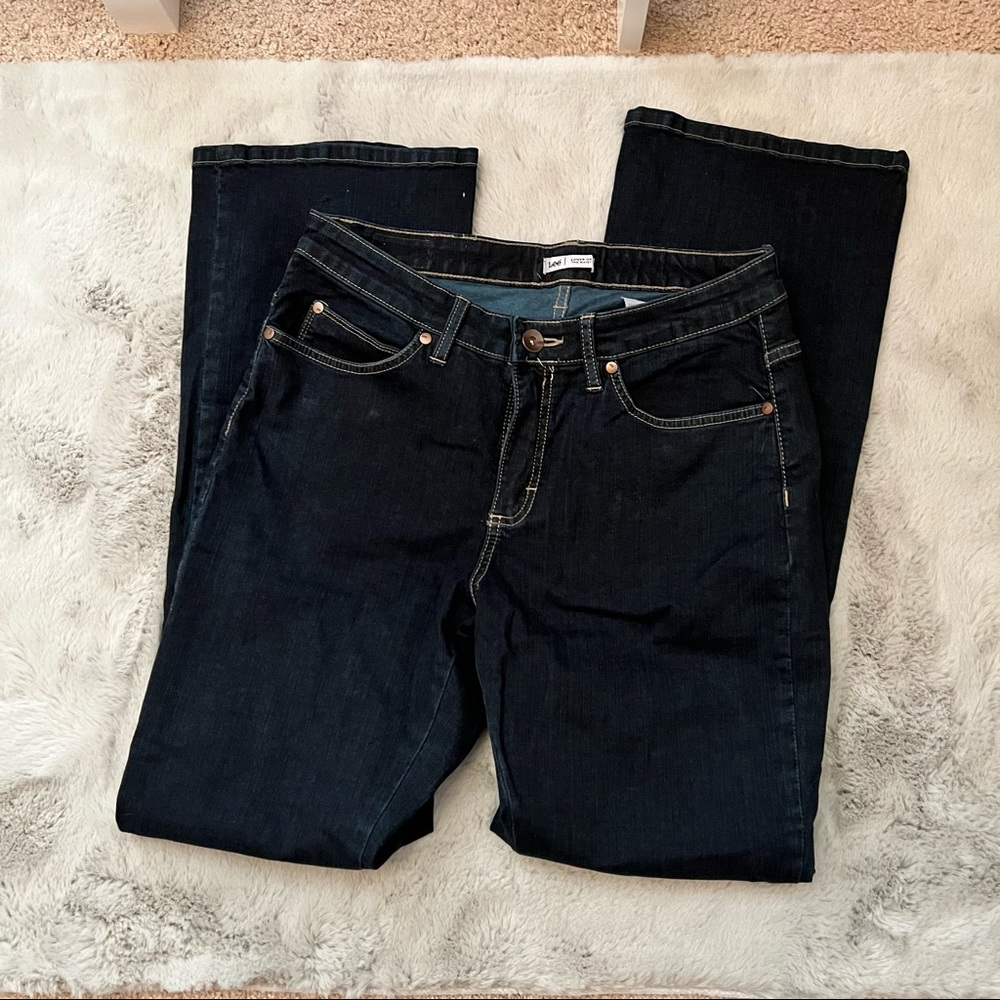 Dark wash flare jeans